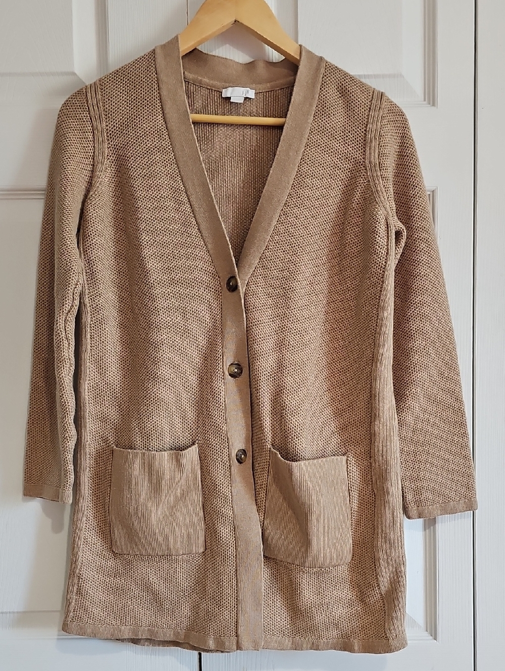 🤎✨ J. Jill Textured Knit Longline Cardigan Sweater Size S